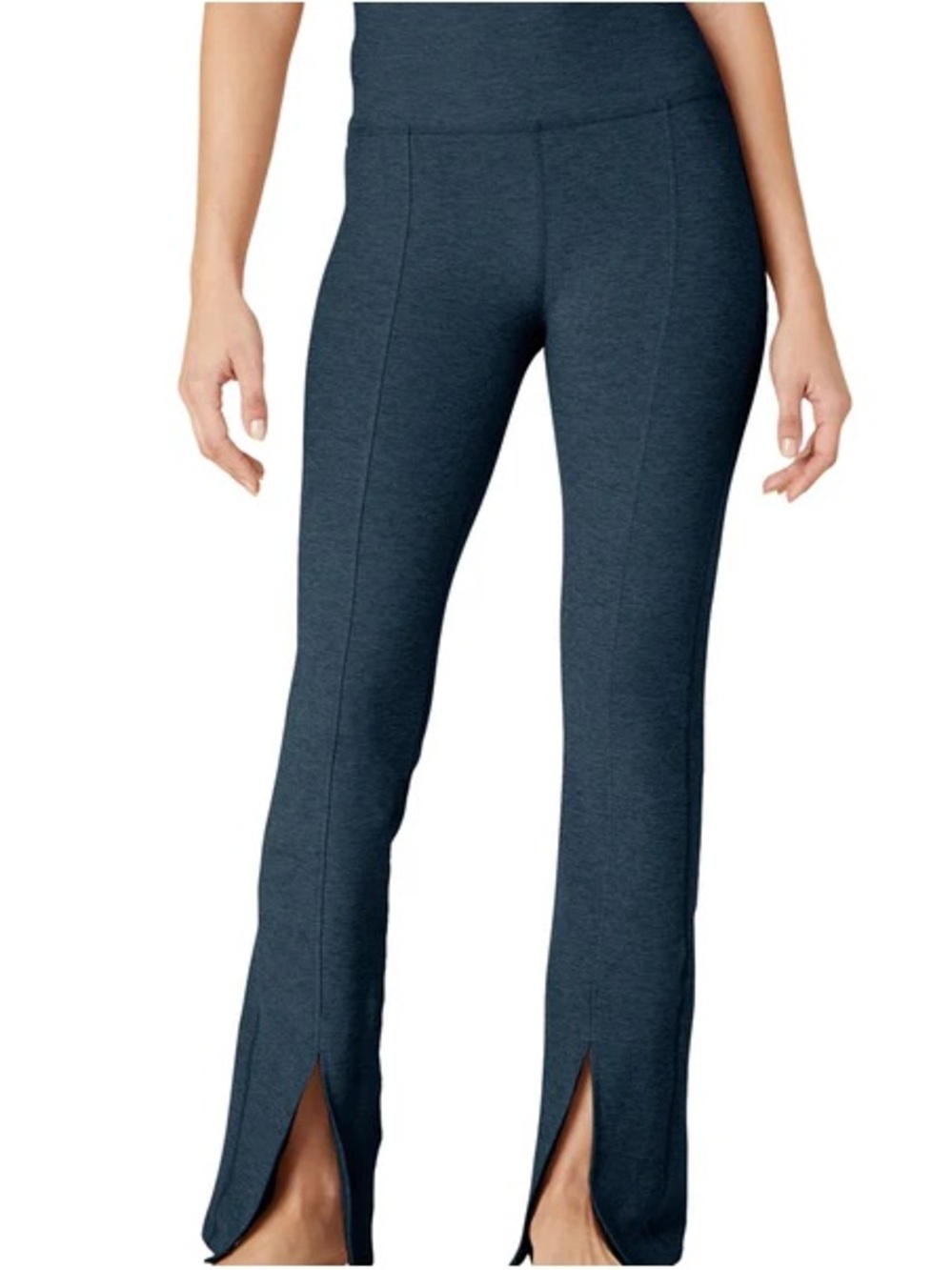 Beyond Yoga Heather Blue Spacedye Make the Cut High Waisted Legging Pants Large